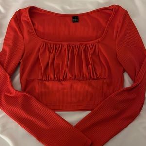 Shein Red Cropped Top